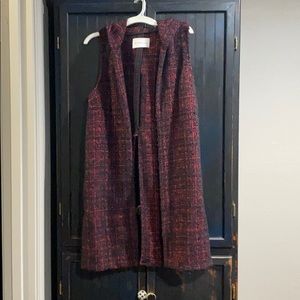 BCBGeneration Open Sweater with hood.